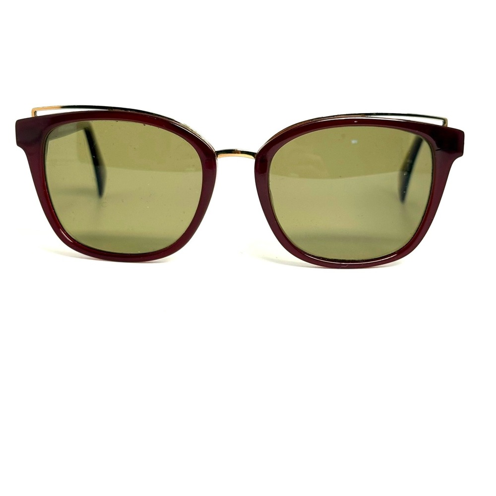Balmain BL1083 C03 Burgundy Gold Cat Eye Sunglasses Made in France 51-18-140